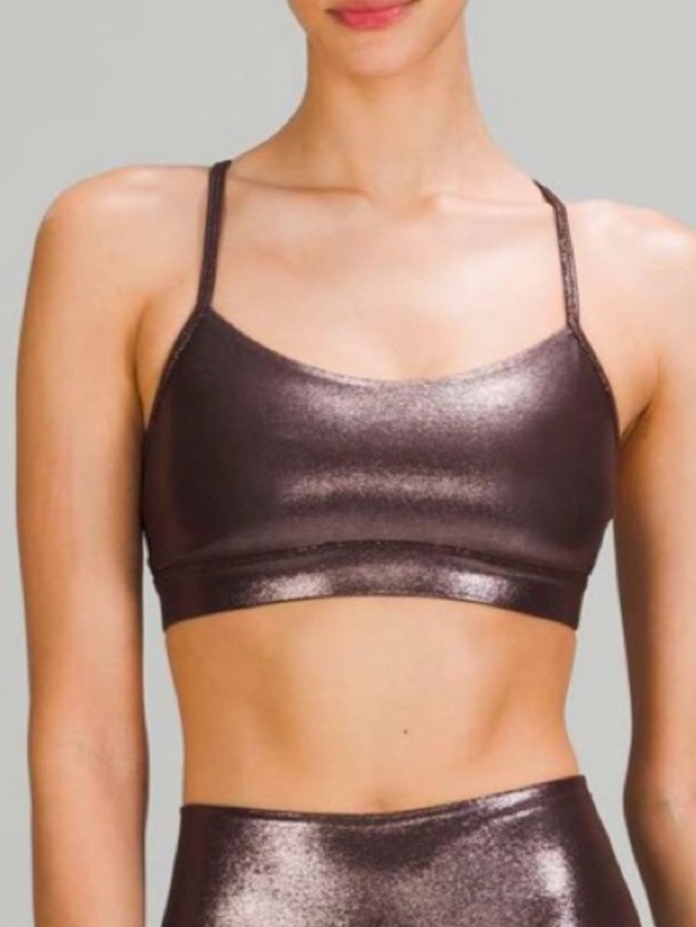 RARE Lululemon LIMITED EDITION Flow Nulu Y Foil Sports Bra 2 - Picture 3 of 9